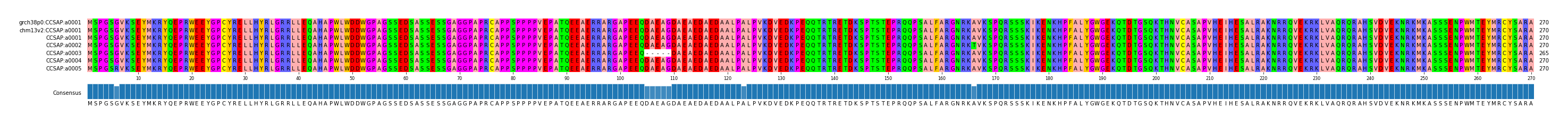 Multiple Alignments (by translate haplotype frequency)