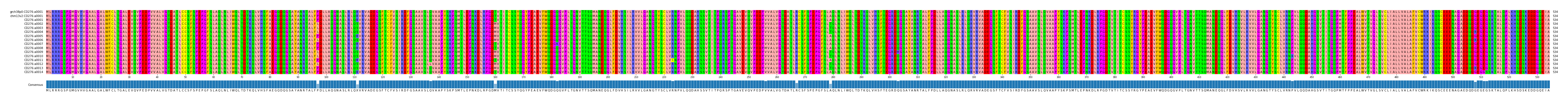 Multiple Alignments (by translate haplotype frequency)