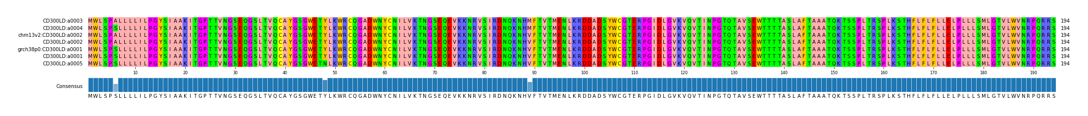 Multiple Alignments (by translate haplotype similarity)