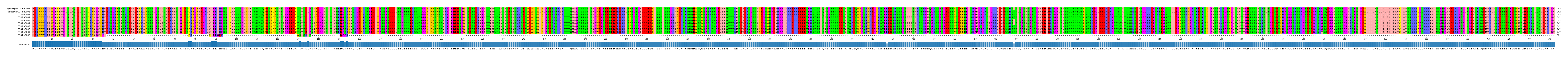 Multiple Alignments (by translate haplotype frequency)