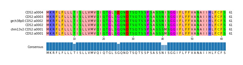 Multiple Alignments (by translate haplotype similarity)