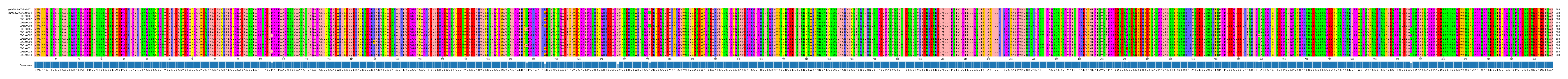 Multiple Alignments (by translate haplotype frequency)