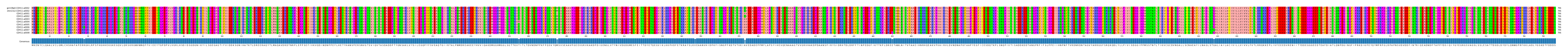 Multiple Alignments (by translate haplotype frequency)