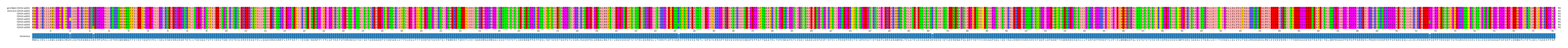 Multiple Alignments (by translate haplotype frequency)