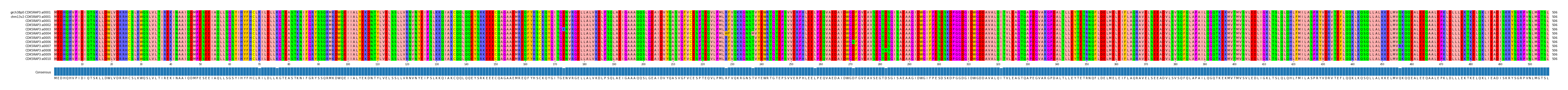 Multiple Alignments (by translate haplotype frequency)