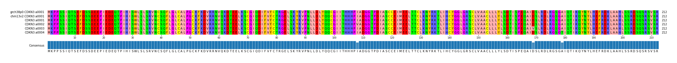 Multiple Alignments (by translate haplotype frequency)
