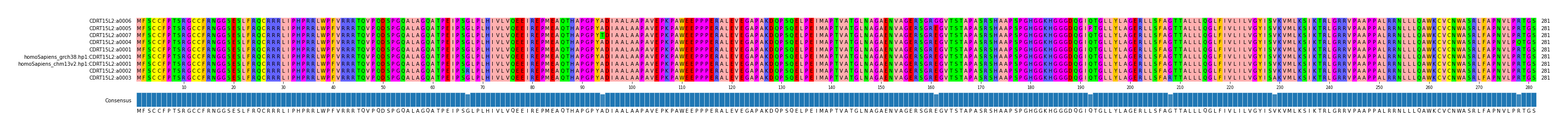 Multiple Alignments (by translate haplotype similarity)