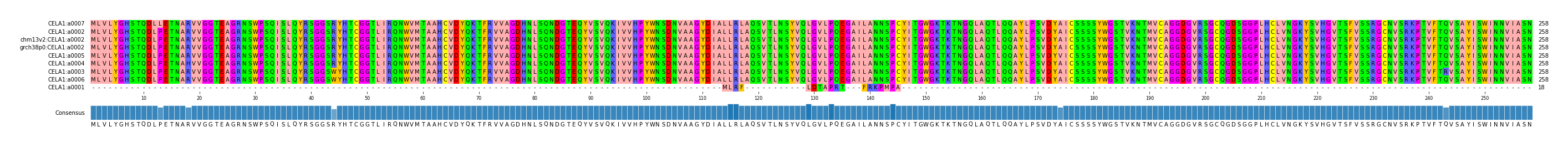 Multiple Alignments (by translate haplotype similarity)