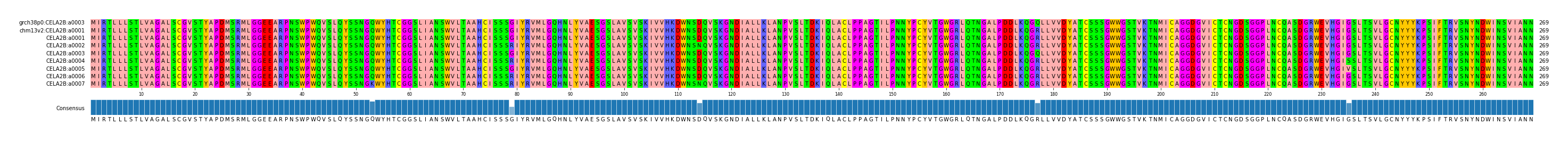 Multiple Alignments (by translate haplotype frequency)