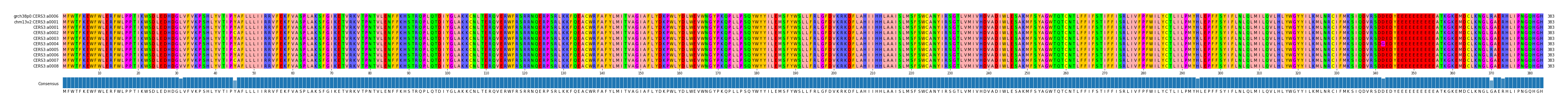 Multiple Alignments (by translate haplotype frequency)