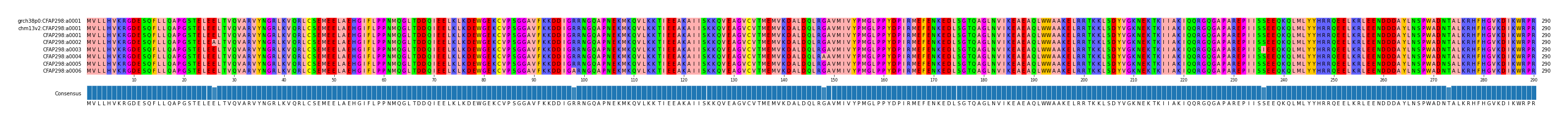 Multiple Alignments (by translate haplotype frequency)