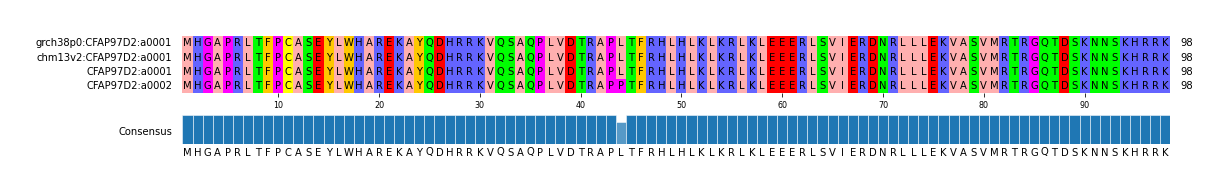 Multiple Alignments (by translate haplotype similarity)