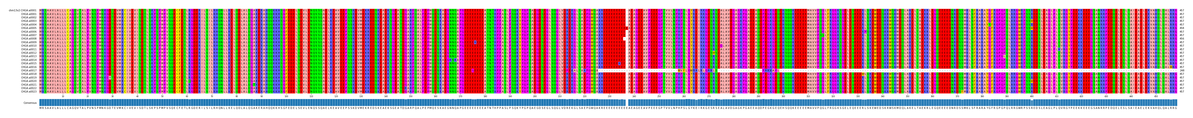 Multiple Alignments (by translate haplotype frequency)