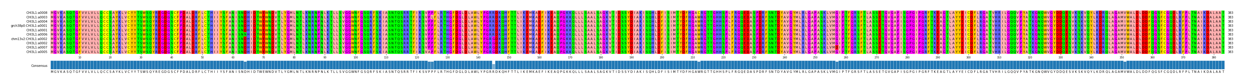 Multiple Alignments (by translate haplotype similarity)