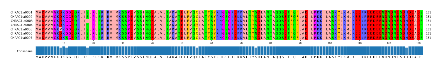 Multiple Alignments (by translate haplotype frequency)