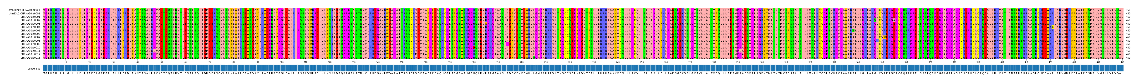 Multiple Alignments (by translate haplotype frequency)
