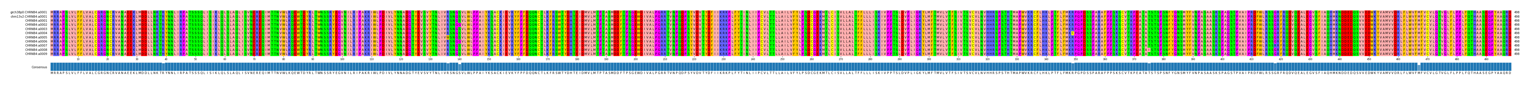 Multiple Alignments (by translate haplotype frequency)