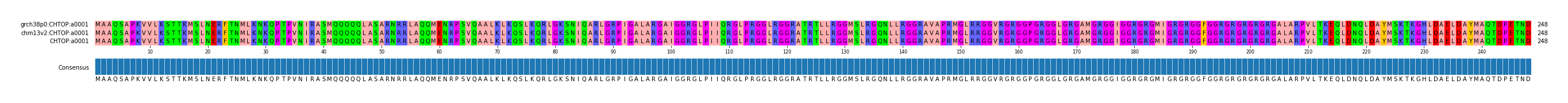 Multiple Alignments (by translate haplotype frequency)