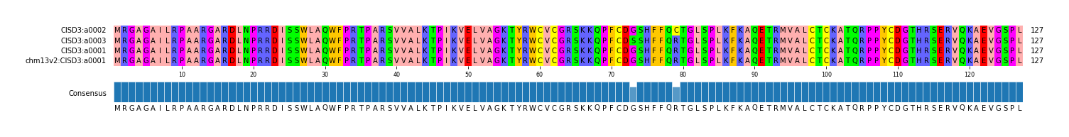Multiple Alignments (by translate haplotype similarity)