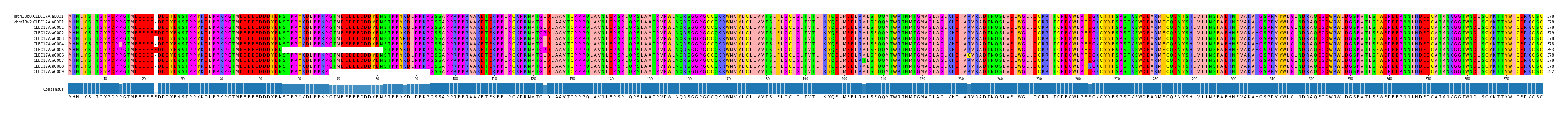 Multiple Alignments (by translate haplotype frequency)