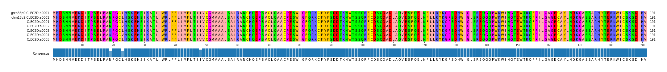 Multiple Alignments (by translate haplotype frequency)