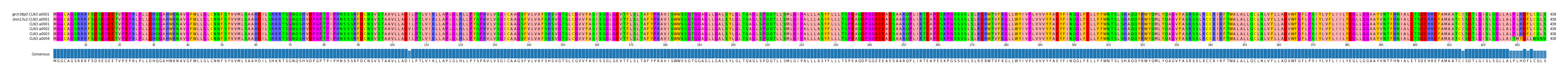 Multiple Alignments (by translate haplotype frequency)