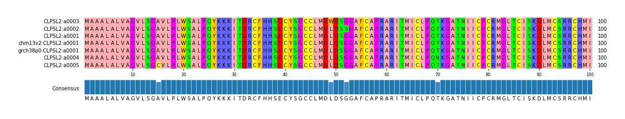 Multiple Alignments (by translate haplotype similarity)