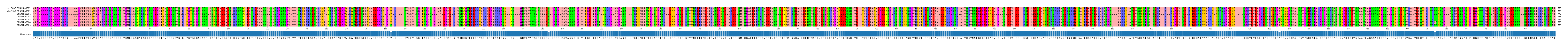 Multiple Alignments (by translate haplotype frequency)