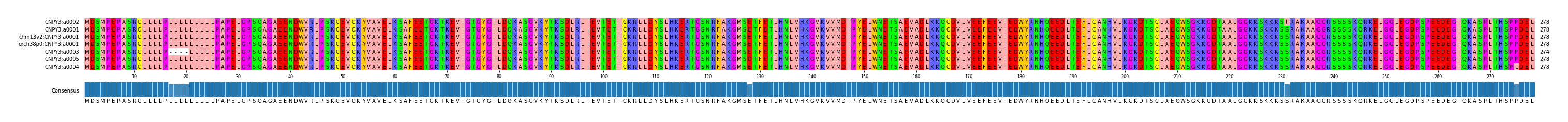 Multiple Alignments (by translate haplotype similarity)