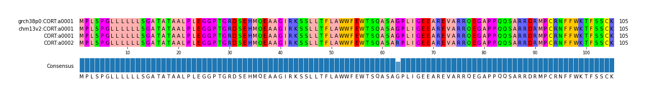Multiple Alignments (by translate haplotype similarity)