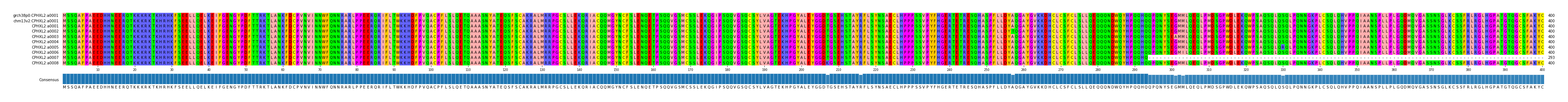 Multiple Alignments (by translate haplotype frequency)