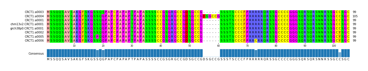 Multiple Alignments (by translate haplotype similarity)