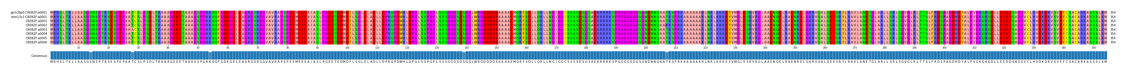 Multiple Alignments (by translate haplotype frequency)