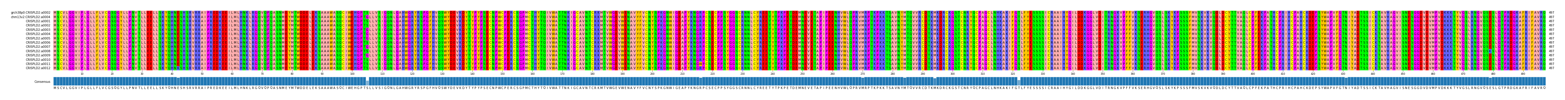 Multiple Alignments (by translate haplotype frequency)