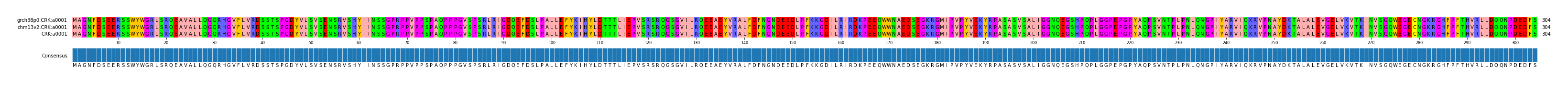 Multiple Alignments (by translate haplotype frequency)