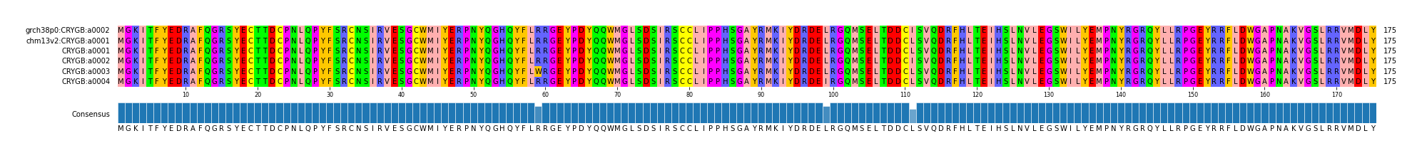 Multiple Alignments (by translate haplotype frequency)