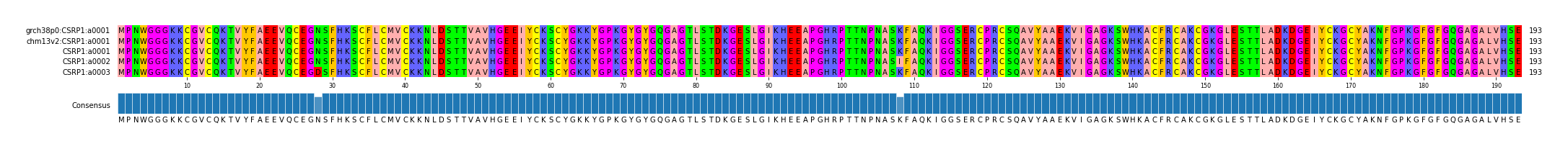 Multiple Alignments (by translate haplotype frequency)