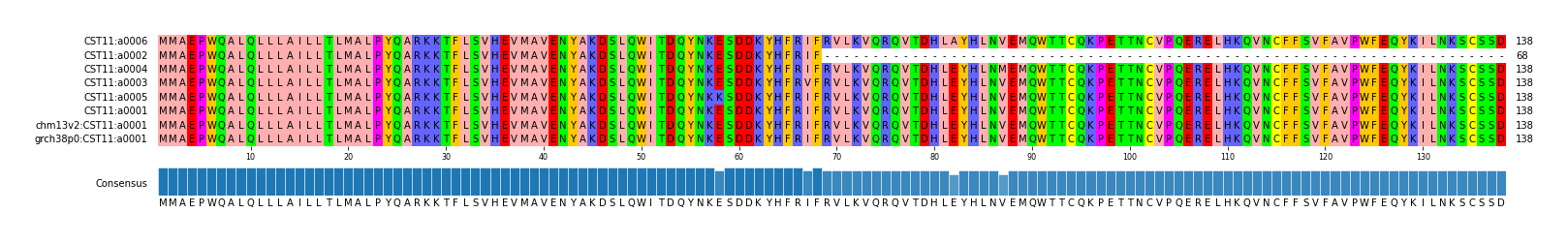 Multiple Alignments (by translate haplotype similarity)
