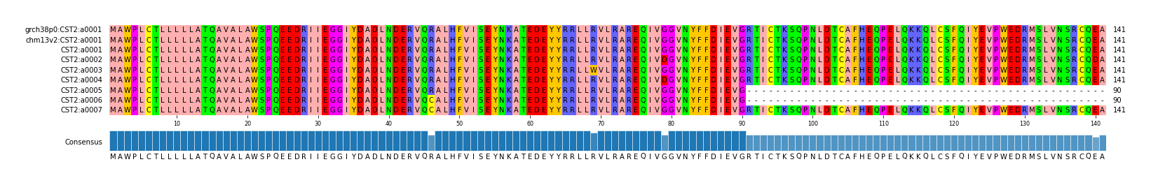 Multiple Alignments (by translate haplotype frequency)