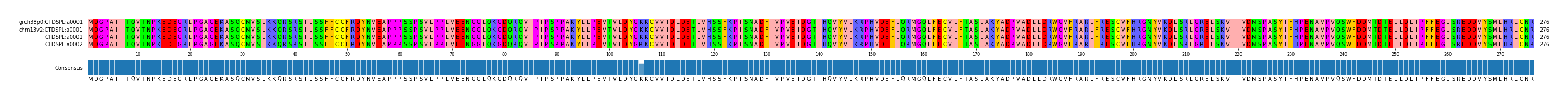 Multiple Alignments (by translate haplotype similarity)