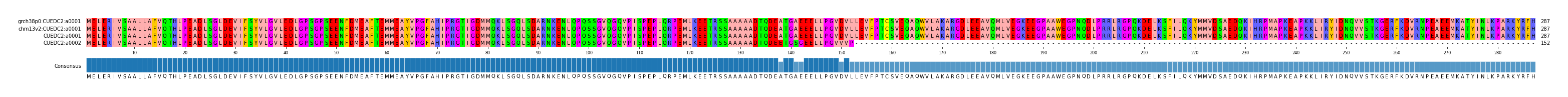 Multiple Alignments (by translate haplotype similarity)