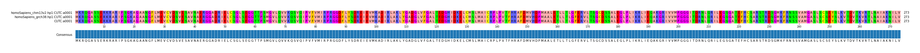 Multiple Alignments (by translate haplotype frequency)