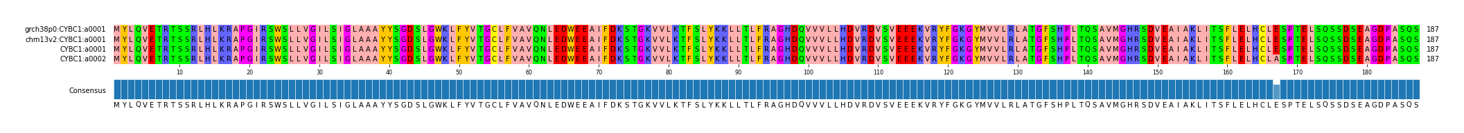 Multiple Alignments (by translate haplotype similarity)