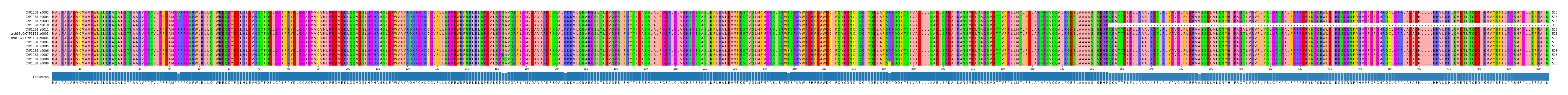Multiple Alignments (by translate haplotype similarity)