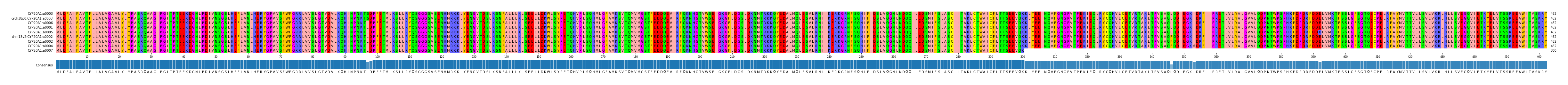 Multiple Alignments (by translate haplotype similarity)