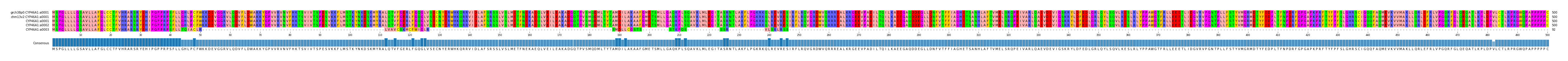 Multiple Alignments (by translate haplotype similarity)