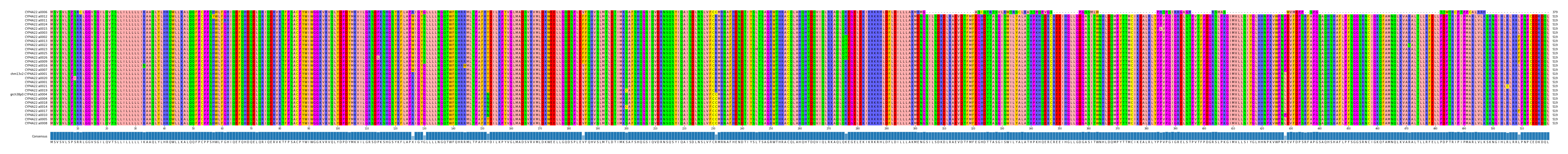 Multiple Alignments (by translate haplotype similarity)