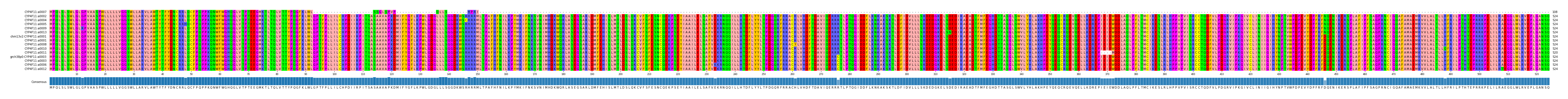 Multiple Alignments (by translate haplotype similarity)