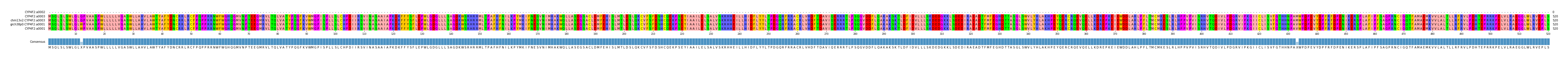 Multiple Alignments (by translate haplotype similarity)
