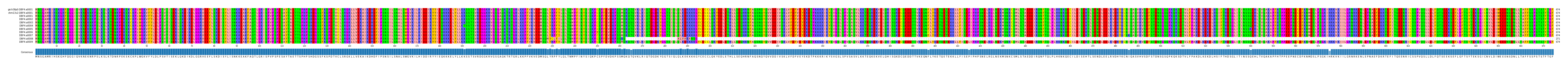 Multiple Alignments (by translate haplotype frequency)